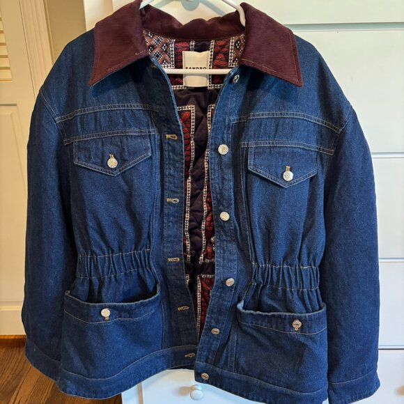 Sandro Denim Barn Jacket NWT - Picture 1 of 7
